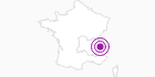 Unterkunft Chalets de La Madeleine in Savoyen: Position auf der Karte