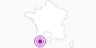 Unterkunft Christian Bruzaud in den Pyrenäen: Position auf der Karte