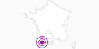Unterkunft Laurent Haurine in den Pyrenäen: Position auf der Karte