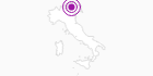 Accommodation HOTEL ANCORA in the Val di Fiemme: Position on map