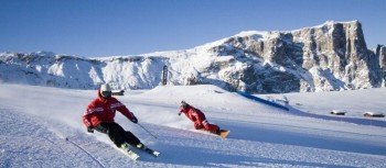 enjoy skiing on the Alpe di Siusi