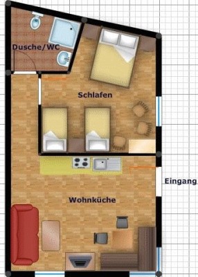 apt. 1 "Riffler" with 46 square metres