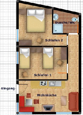 apt. 2 "Malatsch" - with 53 square meters