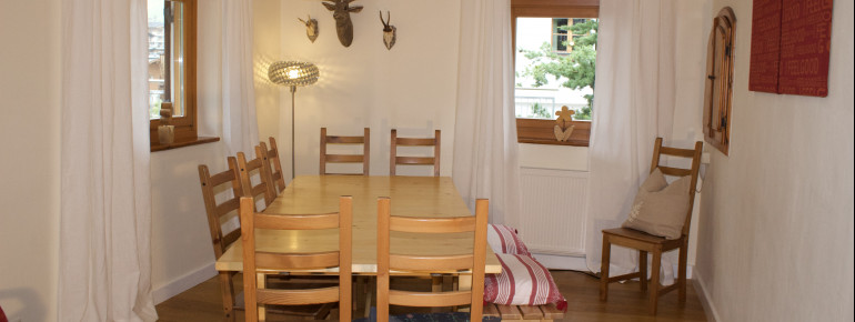 Chalet dining area