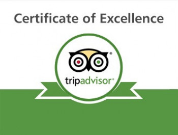 Trip Advisor certificate of Excellence 6 years running