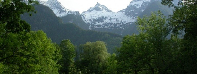 Salzburger Saalach-valley in spring