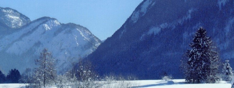 Salzburger Saalach-valley in winter