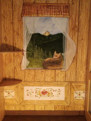 Hand made paintings. The fox.