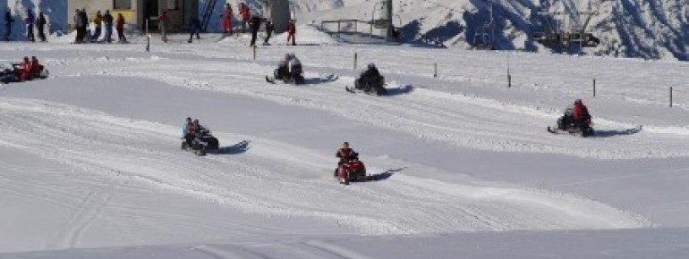 Ski doo in Monte Pora resort