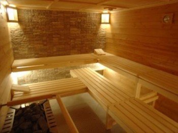 Sauna in the spa area