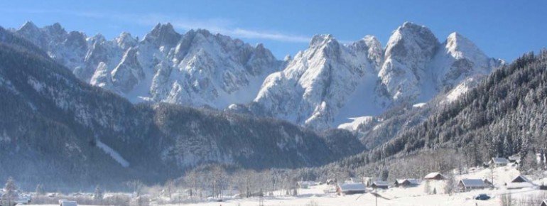 View of the idyllically situated Gosau