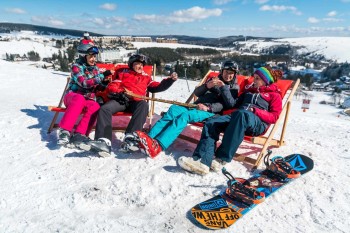 Winteraussicht auf den Kurort Oberwiesenthal