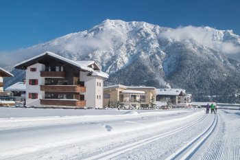 Außenaufnahme Winter Haus Alpenherz