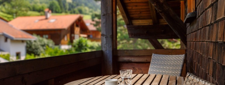 Balkon mit Blick zum Hirschberg