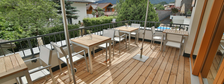 Terrasse Frühstücksraum