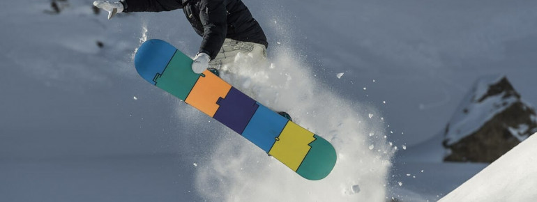 Snowboardfahren im Kleinwalsertal