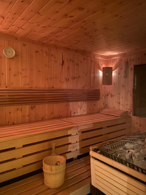 Badstube mit finnischer Sauna und Infrarotkabine