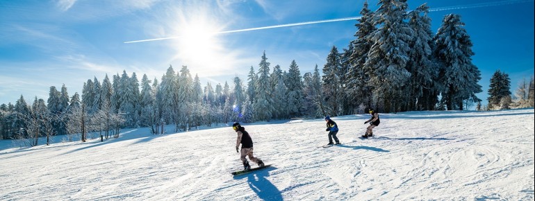 Skipiste in Altenberg