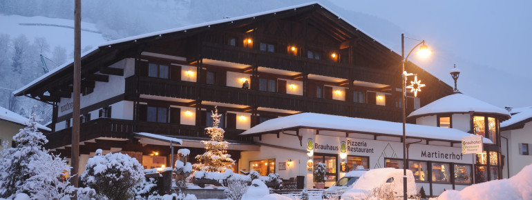 Martinerhof's Brauhotel im Winter