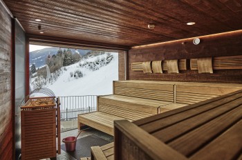 Sauna mit Panoramablick