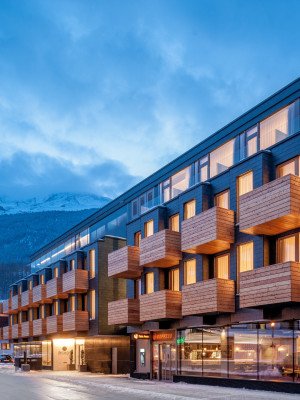 Außenansicht die berge lifestyle hotel Sölden