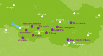 10 Standorte in Deutschland und Österreich