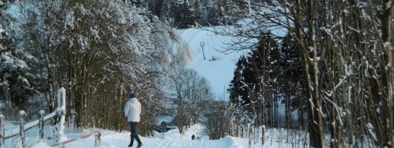 Genießen Sie die Winterlandschaft bei ausgedehnten Wanderungen auf dem Winterwanderwegen oder auch im gut gespurten Loipennetz