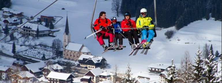 Skifahren am Weissensee