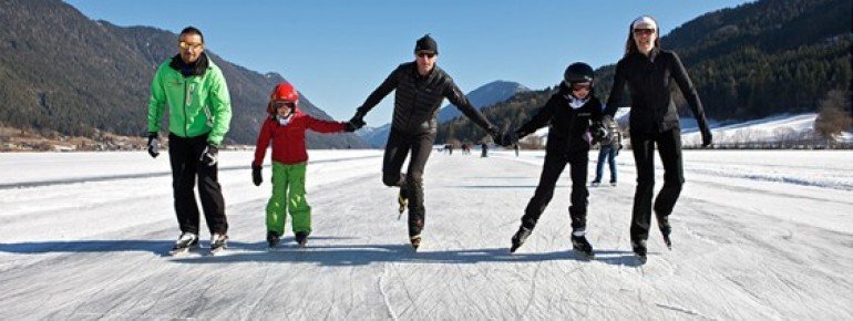 Eislaufen am Weissensee