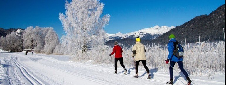 Langlaufen am Weissensee