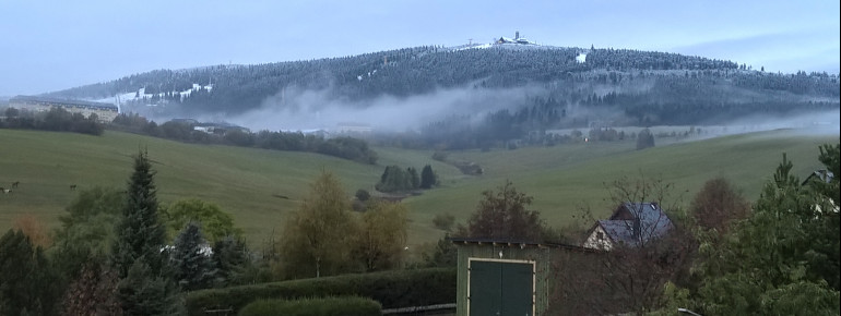 Blick zum Fichtelberg