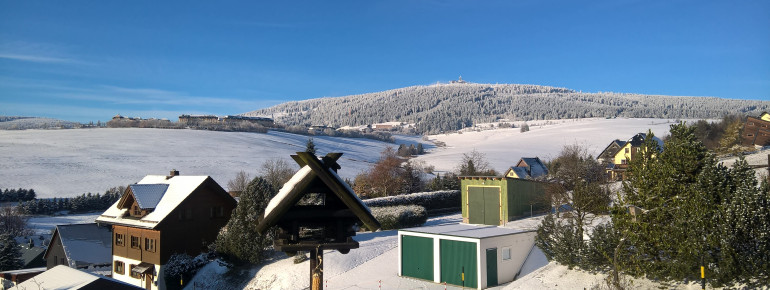 Blick zum Fichtelberg