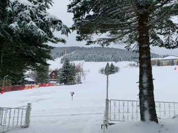 Blick zum Fichtelberg