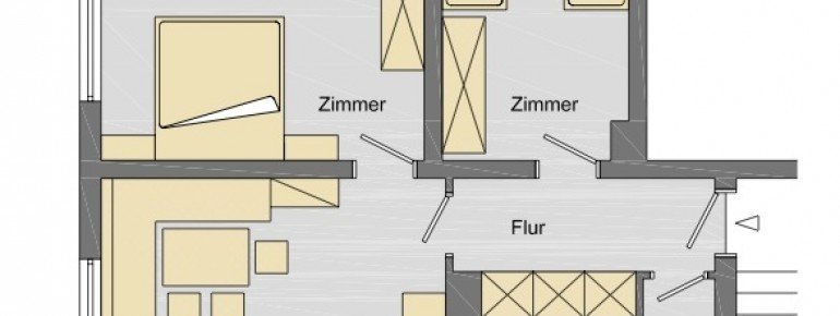 Grundriss der Wohnung