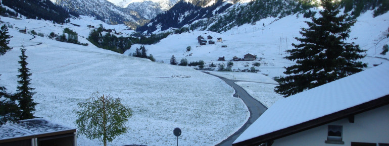 Ausblick vom Balkon OG