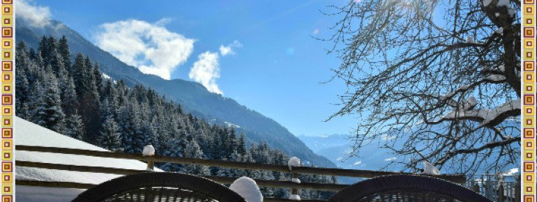 Terrasse im Schnee