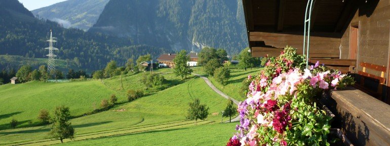 Ausblick vom Balkon Richtung Süden