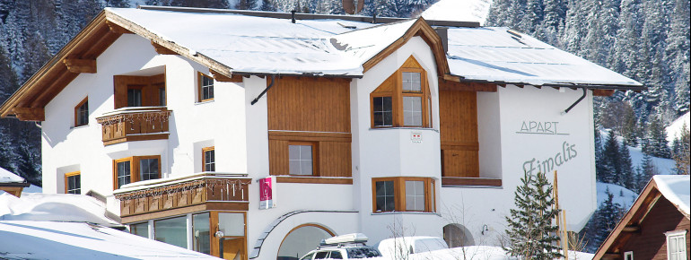 Apart Zimalis im Winter in Galtür Tirol bei Ischgl-Paznaun,