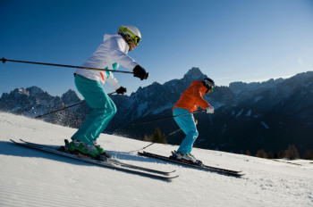 Skifahren in den Sextner Dolomiten