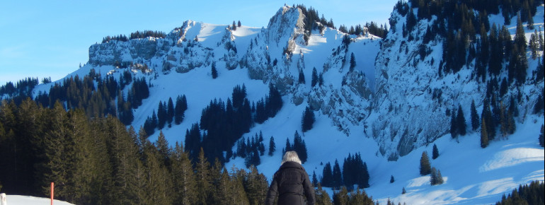 Winterwandern auf sonnigen Höhenwegen