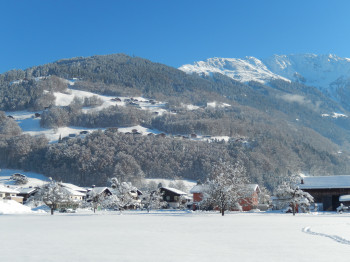 Blick zum Hochjoch - Schigebiet Silvretta Montafon