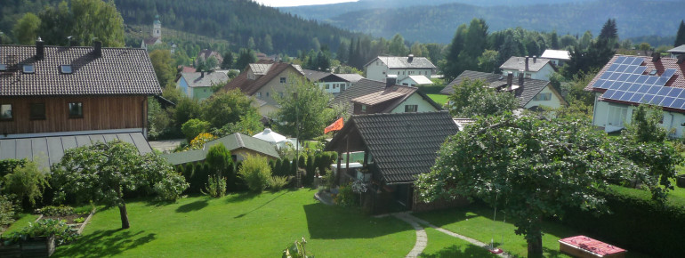 Blick über den Garten