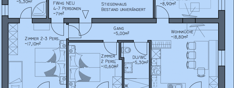 Ferienwohnung 2 Grundriss