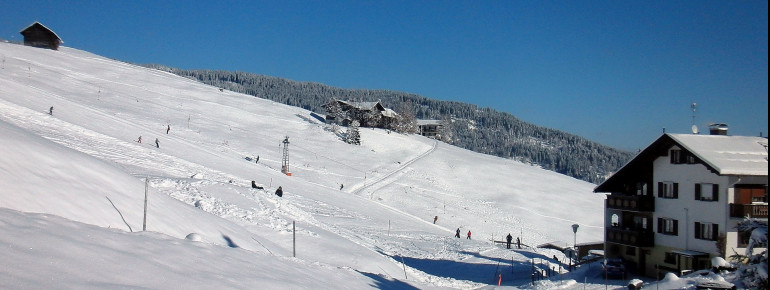 Dirkekt an der Skipiste