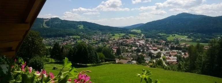 Blick vom Balkon nach Bodenmais