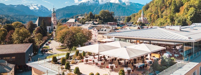 Terrasse des Restaurants Panorama im Haus