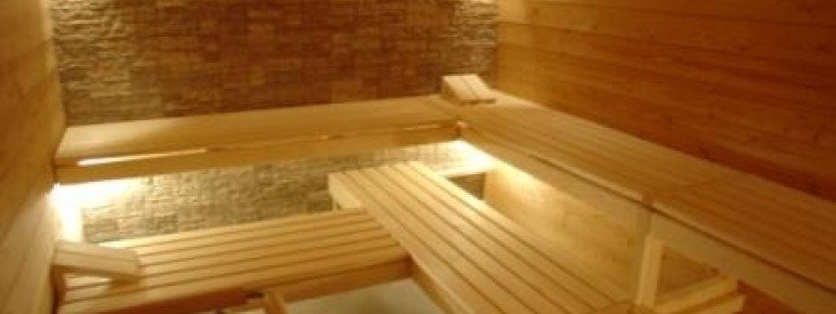 Sauna im Wellnessbereich