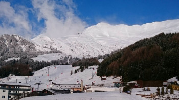 Winter Aussicht Hotelzimmer West