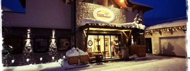 Hauptansicht Hotel Garni Alpendiamant Winter