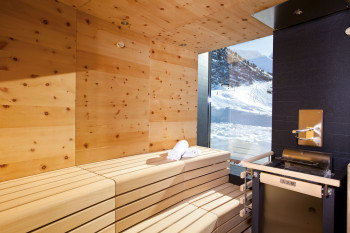 Sauna im Hotel Gotthard-Zeit